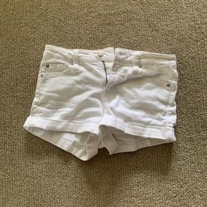 Celebrity Pink White Jean Shorts